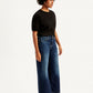 Women's Mid Rise 94 Baggy Wide Leg Indigo Jeans