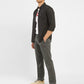 Men's Grey Slim Fit Trousers