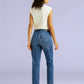 Women's 724 Blue Slim Straight Fit High Rise Redloop Jeans - Back View