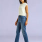 Women's 724 Blue Slim Straight Fit High Rise Redloop Jeans - Side View