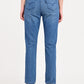 Women's 724 Blue Slim Straight Fit High Rise Redloop Jeans - bac View