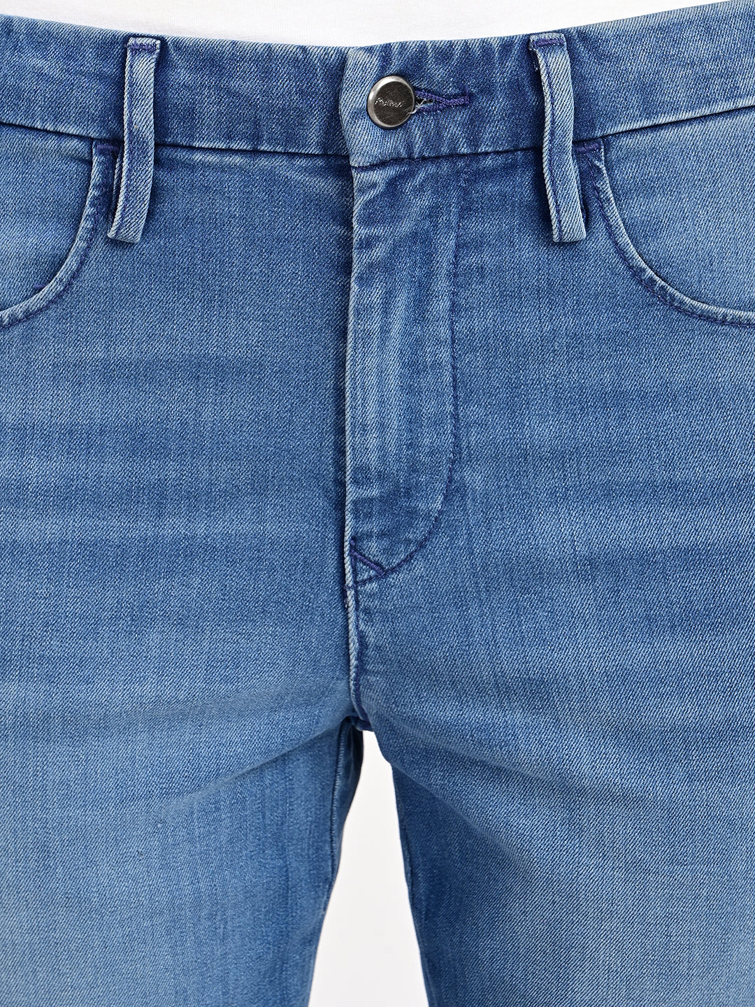 Women's 724 Blue Slim Straight Fit High Rise Redloop Jeans - detail View