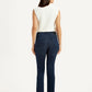 Women's Redloop 724 Dark Blue Slim Straight Fit High Rise Jeans - Back View