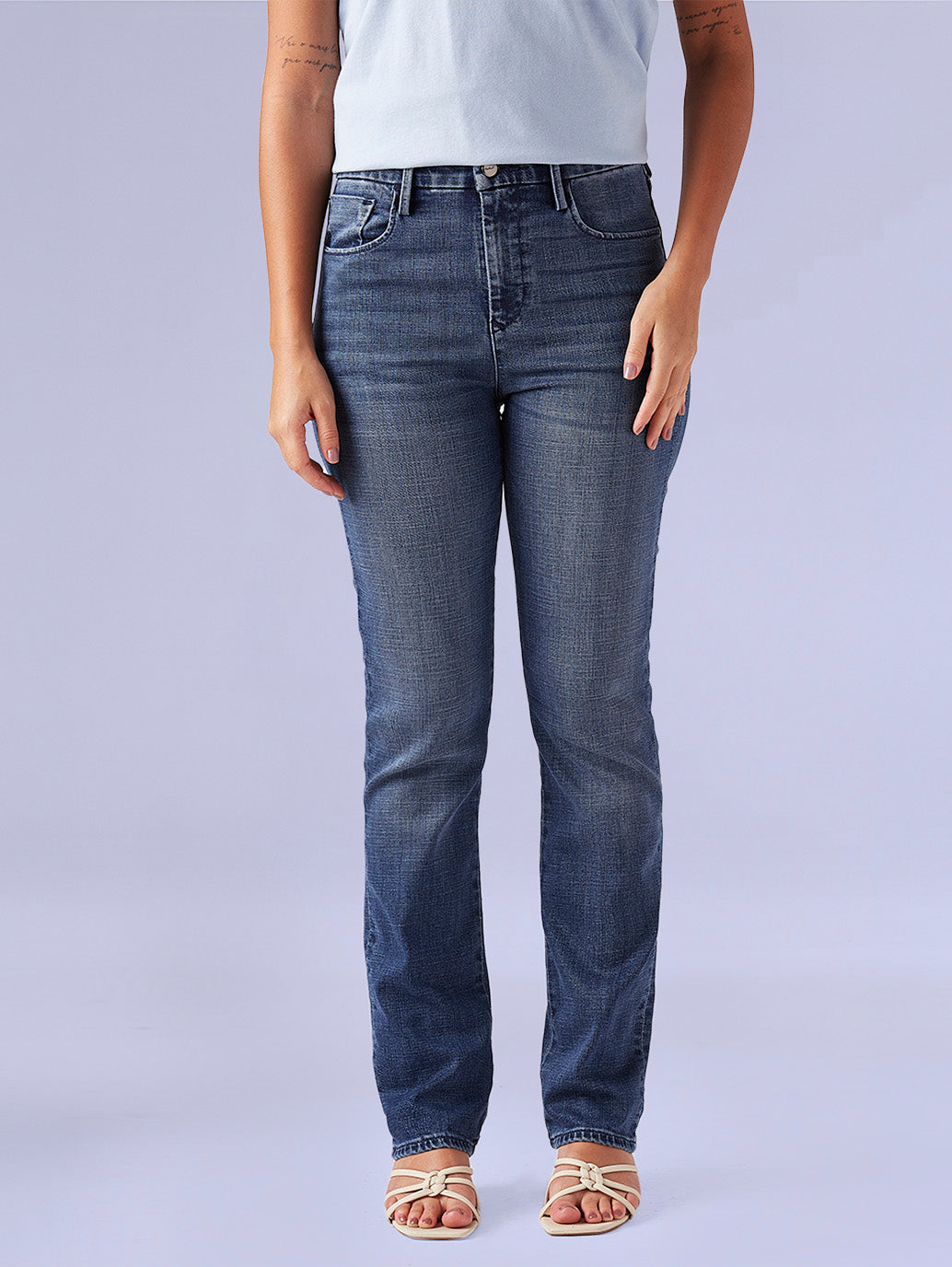 Women's 724 Blue Slim Straight Fit High Rise Redloop Jeans - 4b4a2c63-cee0-462c-8be2-aea17b747a1e View