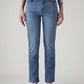 Women's 724 Blue Slim Straight Fit High Rise Redloop Jeans - Front View