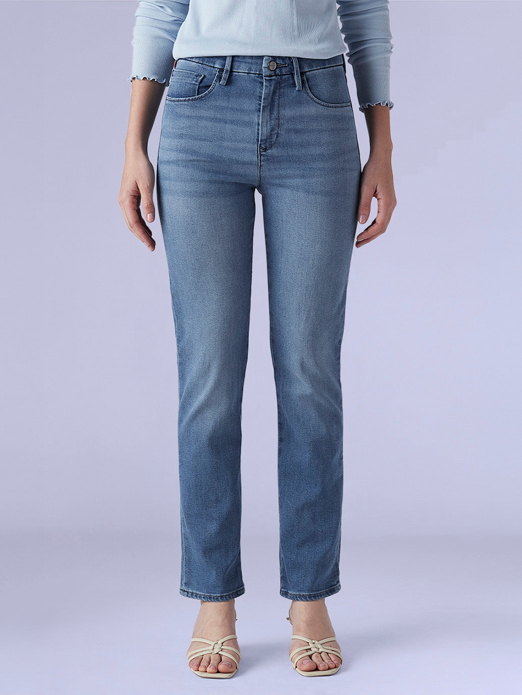 Women's 724 Dark Indigo Slim Straight Fit High Rise Redloop Jeans - 23cc7a3a-4ecf-4908-911f-06bb98bb1da4 View