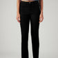 Women's 724 Black Slim Straight Fit High Rise Redloop Jeans - Front View