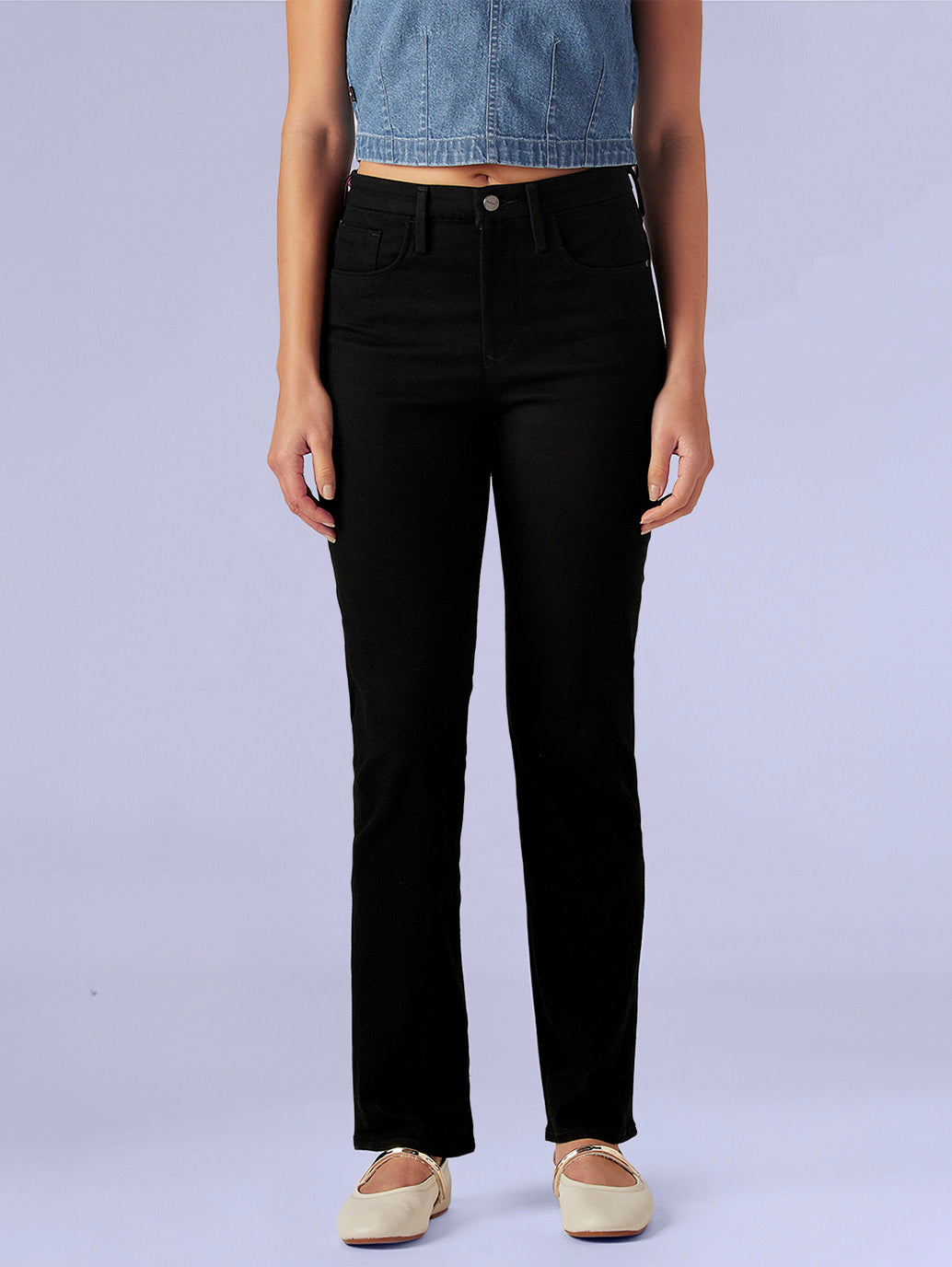 Women's 724 Black Slim Straight Fit High Rise Redloop Jeans - d8f00d46-544b-4e85-bde9-9f9bd2919b7c View