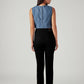 Women's 724 Black Slim Straight Fit High Rise Redloop Jeans - Back View