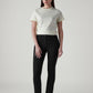 Women's 724 Black Slim Straight Fit High Rise Redloop Jeans - Front View