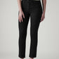 Women's 724 Black Slim Straight Fit High Rise Redloop Jeans - Front View