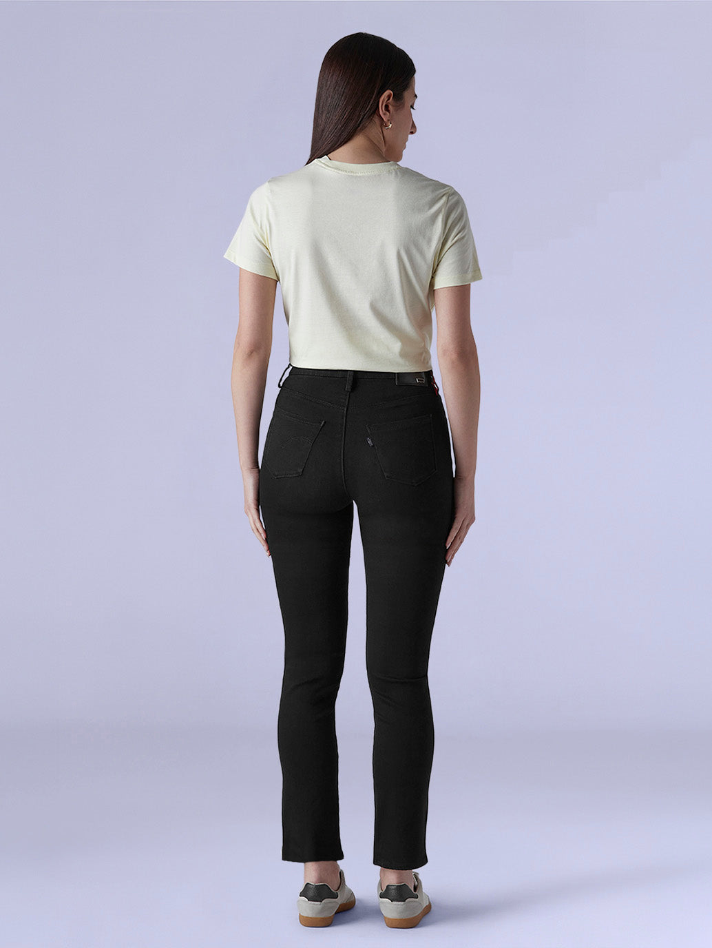 Women's 724 Black Slim Straight Fit High Rise Redloop Jeans - 23f5f86e-8c52-449d-bb88-1a4ec59a1b46 View