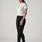 Women's 724 Black Slim Straight Fit High Rise Redloop Jeans - Side View