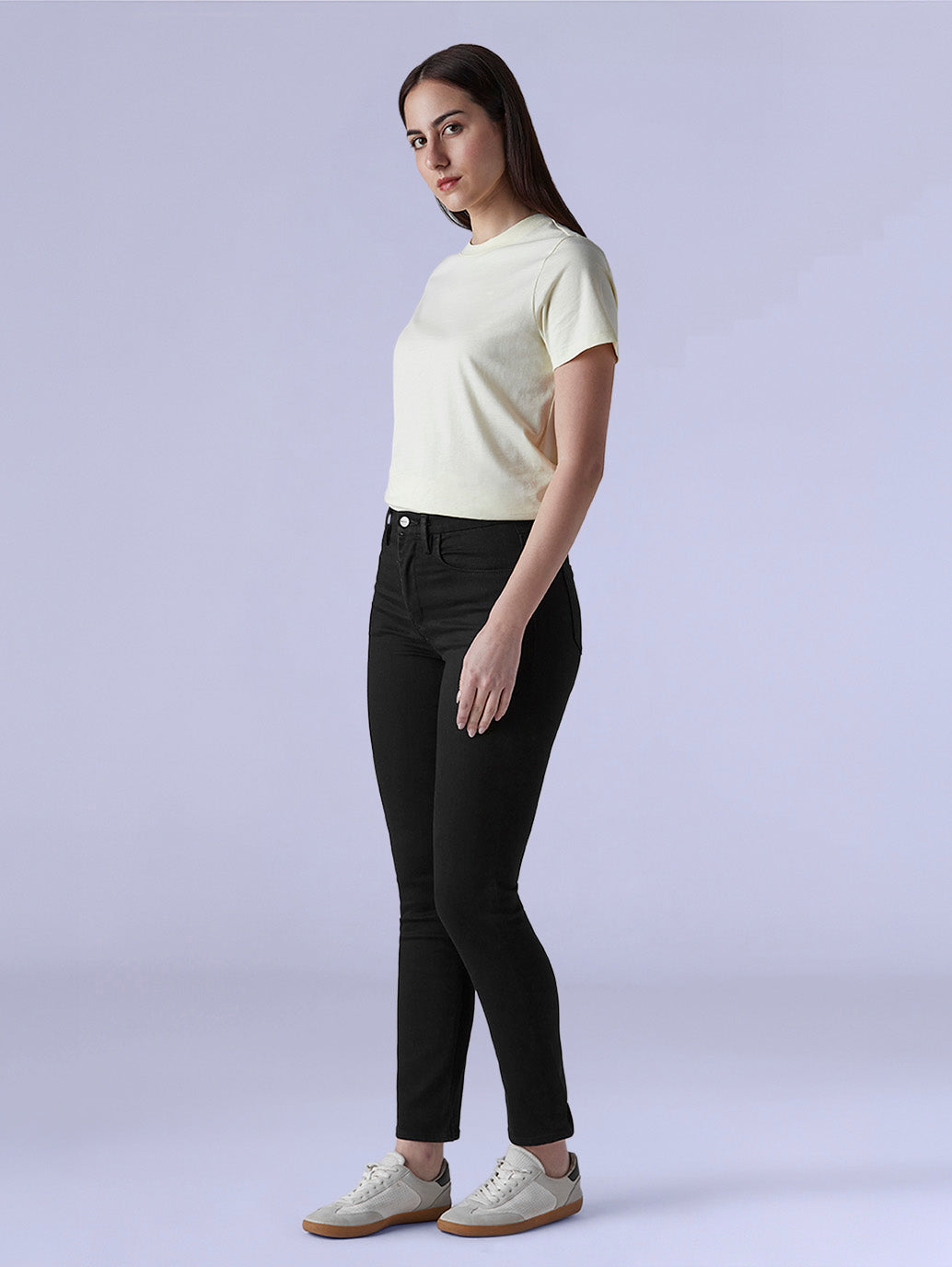 Women's 724 Black Slim Straight Fit High Rise Redloop Jeans - 2e0b06d5-8333-481c-b548-b1ed138ba126 View