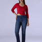 Women's 724 Dark Indigo Slim Straight Fit High Rise Redloop Jeans - 90476fca-3567-482d-8ad5-ec53e14cc32b View