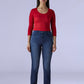 Women's 724 Dark Indigo Slim Straight Fit High Rise Redloop Jeans - 0a4b8dc5-6e0b-456b-b22d-29423e4dbc0f View