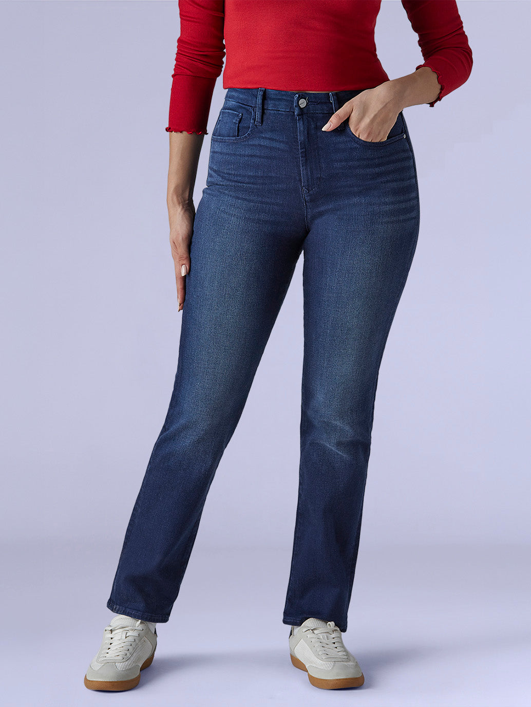 Women's 724 Dark Indigo Slim Straight Fit High Rise Redloop Jeans - fc9ccd8d-7108-45fd-9cf2-00137a29ba25 View