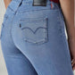 Women's 724 Light Indigo Slim Straight Fit High Rise Redloop Jeans - 20 View
