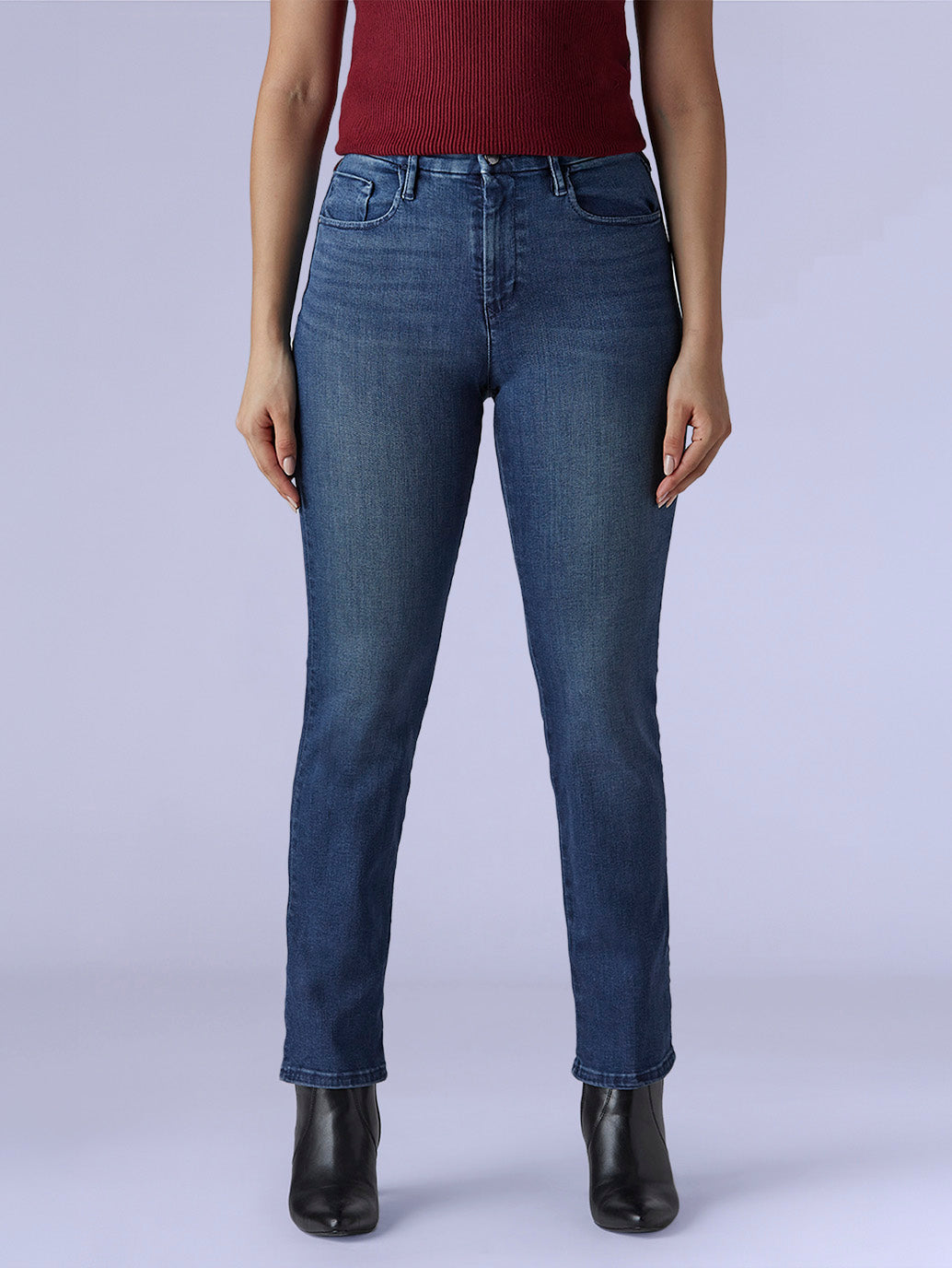 Women's 724 Dark Indigo Slim Straight Fit High Rise Redloop Jeans - 7b2cb55f-5e30-4223-9d22-4c60bbf9bc34 View