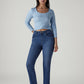 Women's 724 Med Indigo Slim Straight Fit High Rise Redloop Jeans - 20 View