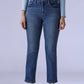 Women's 724 Med Indigo Slim Straight Fit High Rise Redloop Jeans - Front View