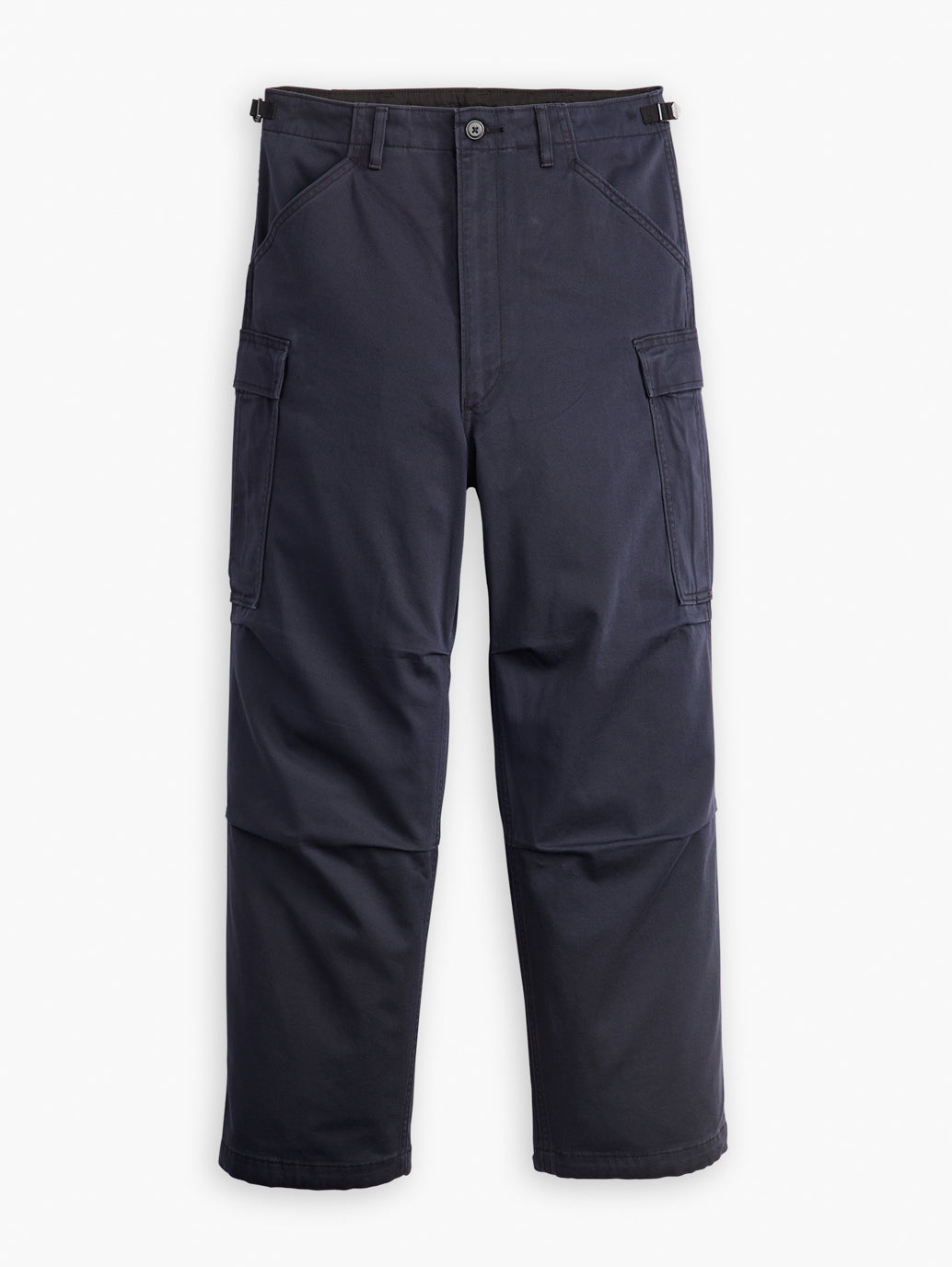 Men's Navy Loose Fit Cargo Trousers