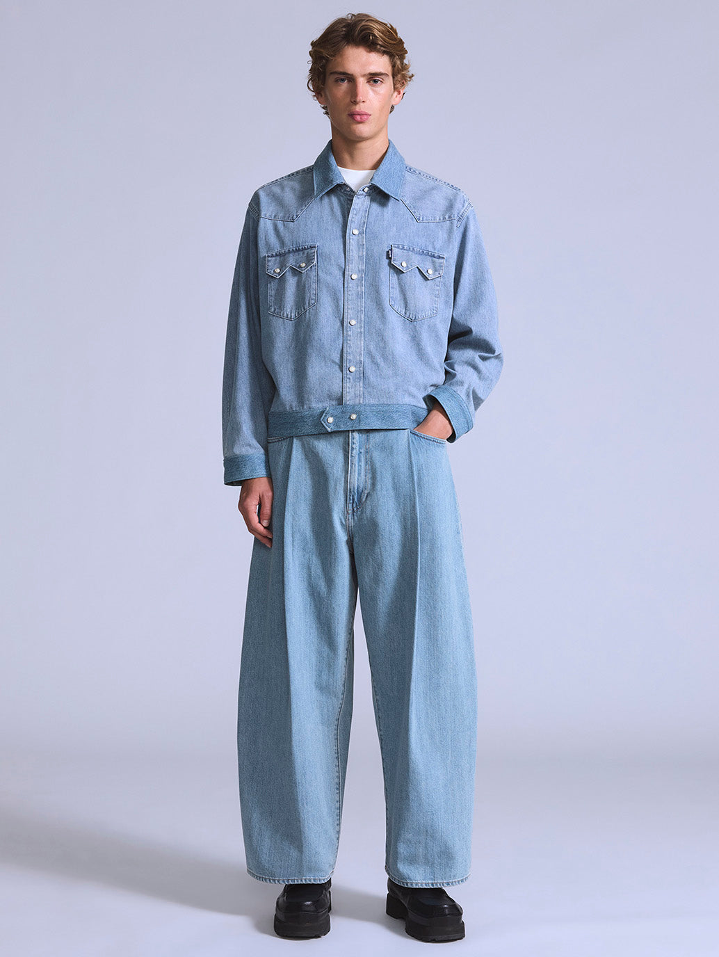 Levi's® Blue Tab™ Men's Wide-Leg Pleat Crop Jeans