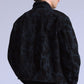 Men's Embroidered Black Denim Jacket - Detail View