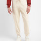 Men's Cream Solid Joggers - 020a6629-b70a-4015-b10a-07e90353b638 View