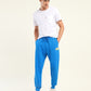 Men's Dark Blue Regular Fit Joggers