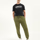 Men's Regular Fit Black Joggers