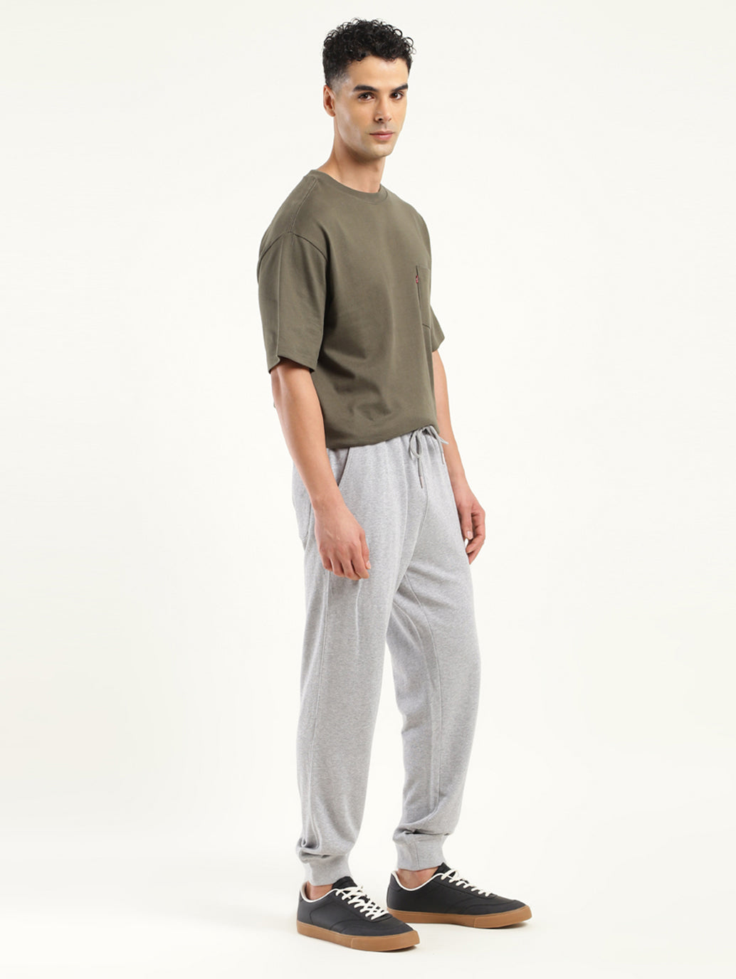 Men's Regular Fit Grey Joggers