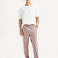 Men's Mauve Regular Fit Mid Rise Joggers - Styleshot View