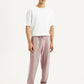 Men's Mauve Regular Fit Mid Rise Joggers - Front View
