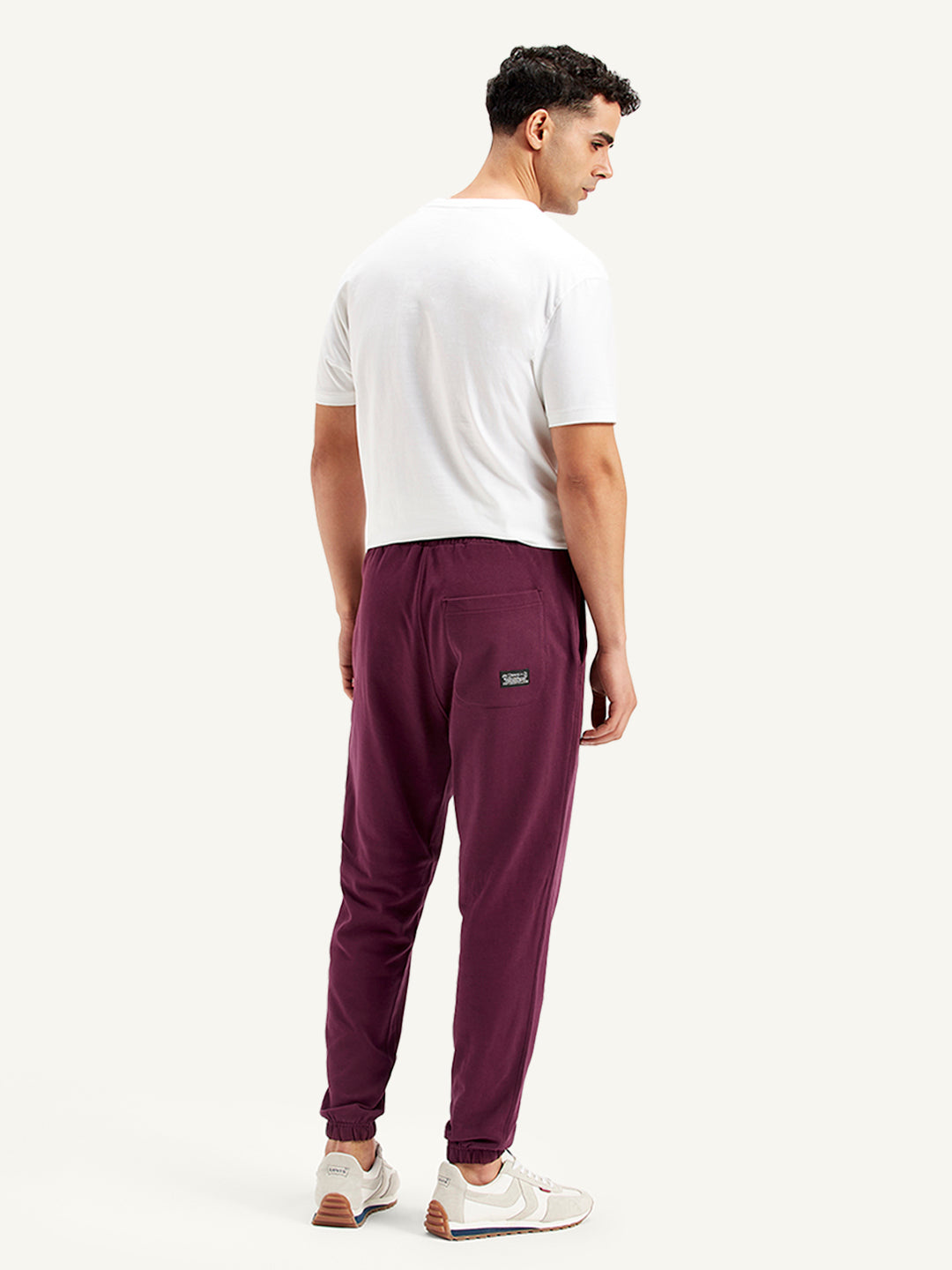 Men's Purple Regular Fit Joggers