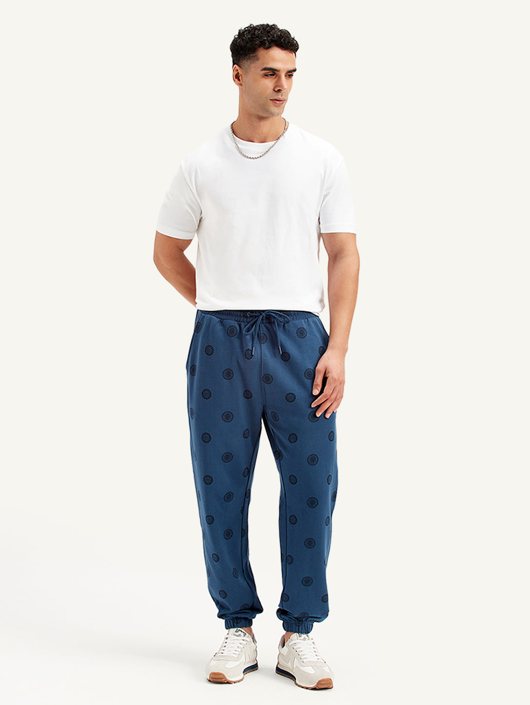 Men's Blue Regular Fit Joggers