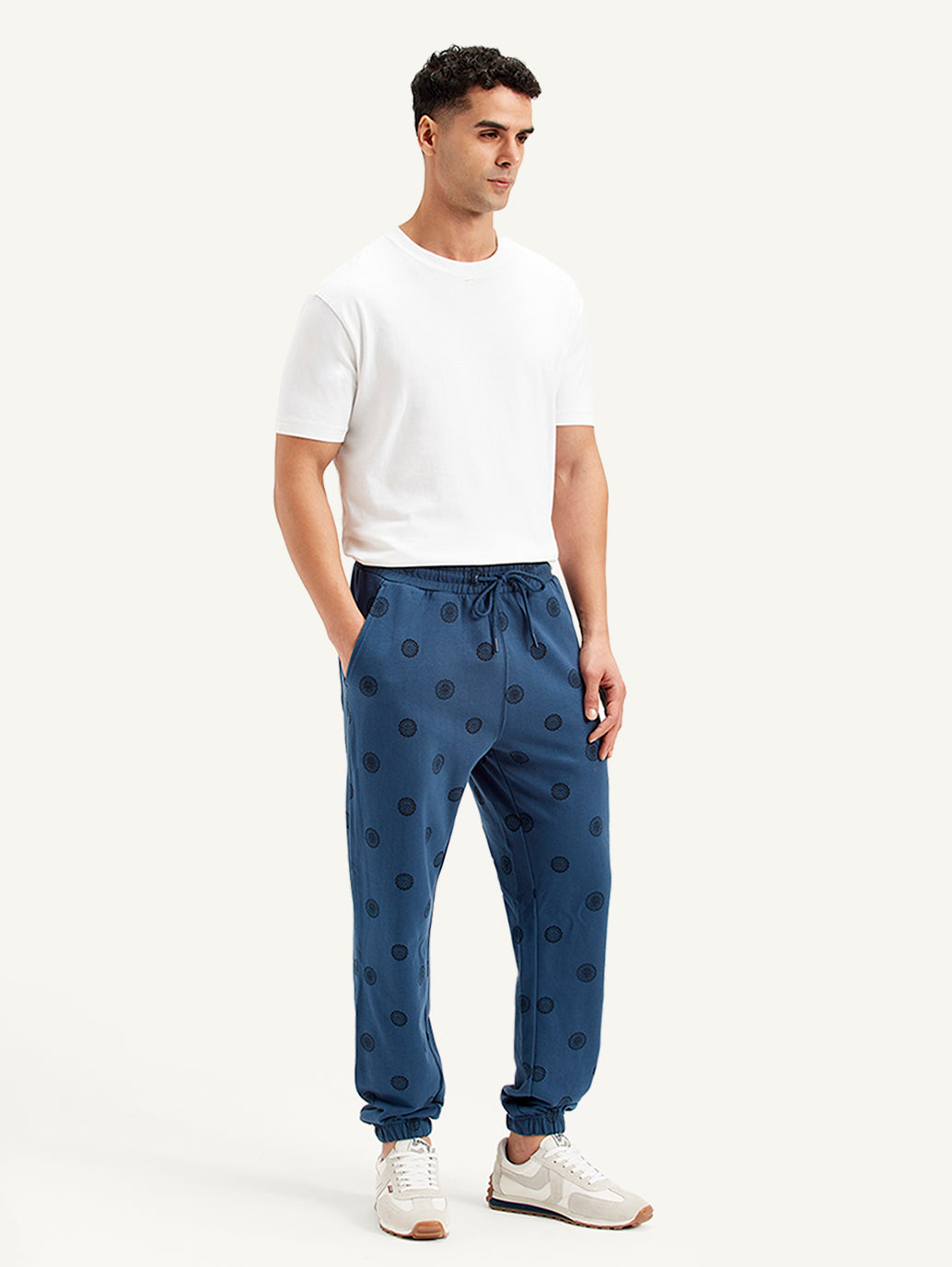 Men's Blue Regular Fit Joggers