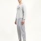 Men's Grey Regular Fit Joggers - Side View