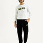 Men's Black Solid Joggers - Front View