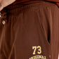 Men's Brown Solid Joggers - Detail View