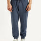 Men's Blue Solid Joggers - Front View