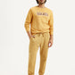 Men's Yellow Solid Joggers - Styleshot View