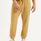 Men's Yellow Solid Joggers - Front View