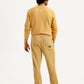 Men's Yellow Solid Joggers - Back View