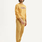 Men's Yellow Solid Joggers - Side View