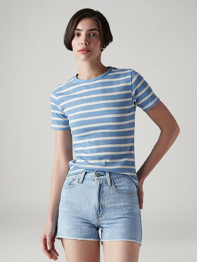 levi's Women's Striped Slim Fit T-Shirt-picture-19
