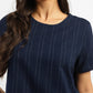 Women's Striped Round Neck T-Shirt