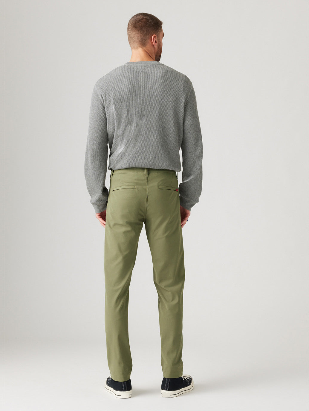 Men's Olive Regular Fit Chinos