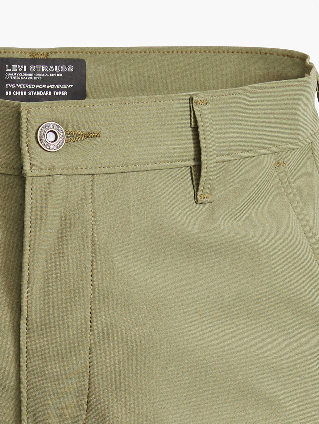 Men's Olive Regular Fit Chinos