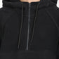 Men's Solid Charcoal Grey Hooded Sweatshirt